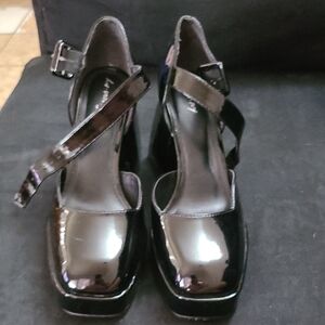 Circus by Sam Edelman Black Heels with Chunky Square Toe